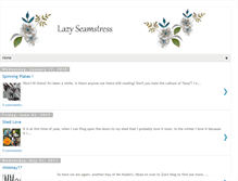 Tablet Screenshot of lazyseamstress.net